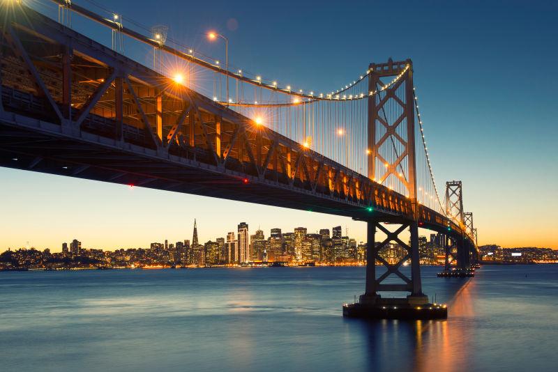 旧金山金门大桥美丽的景色