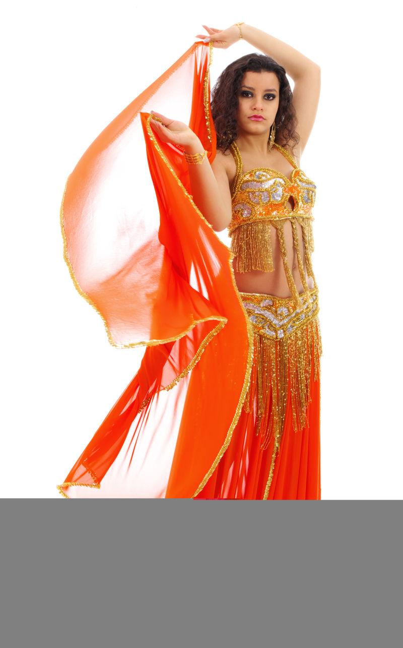 美丽的女孩跳舞