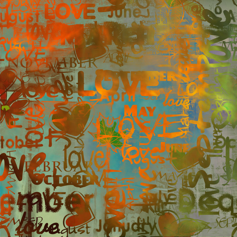 情人节艺术涂鸦