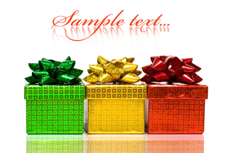 漂亮的丝绸蝴蝶结礼盒