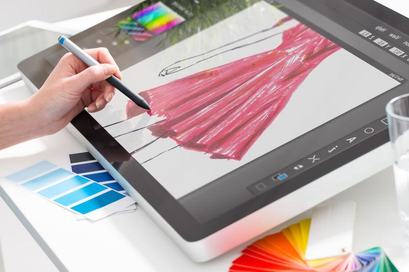 平面服装样板设计用的平板电脑