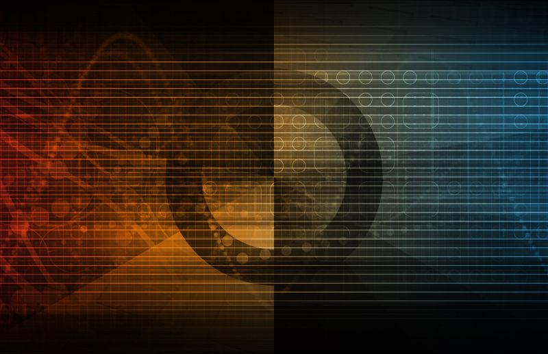 彩色的网络技术背景