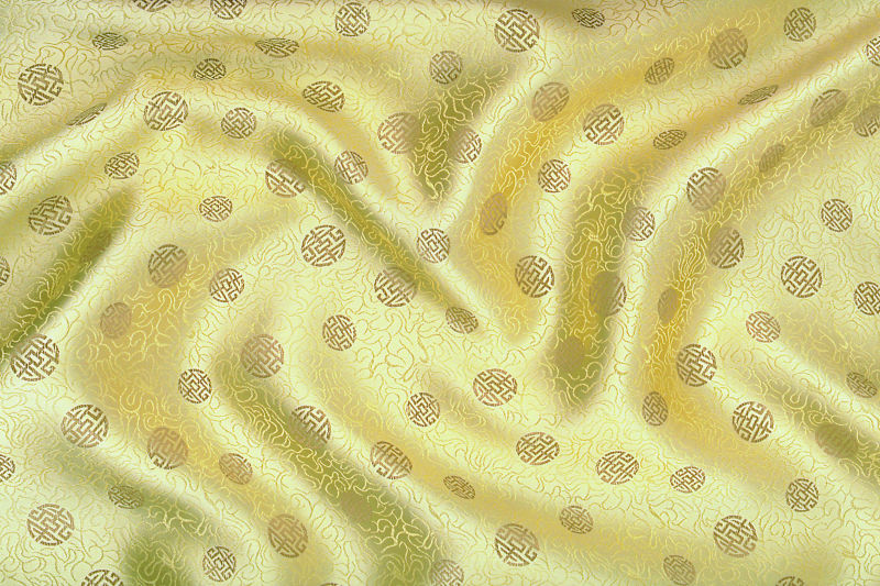 华丽的黄色绸缎纹理背景