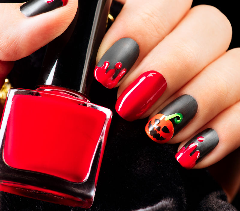 万圣节风格美甲