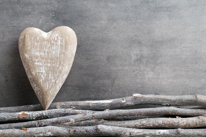 情人节背景与石头心