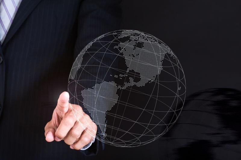 商业人士全球网络概念