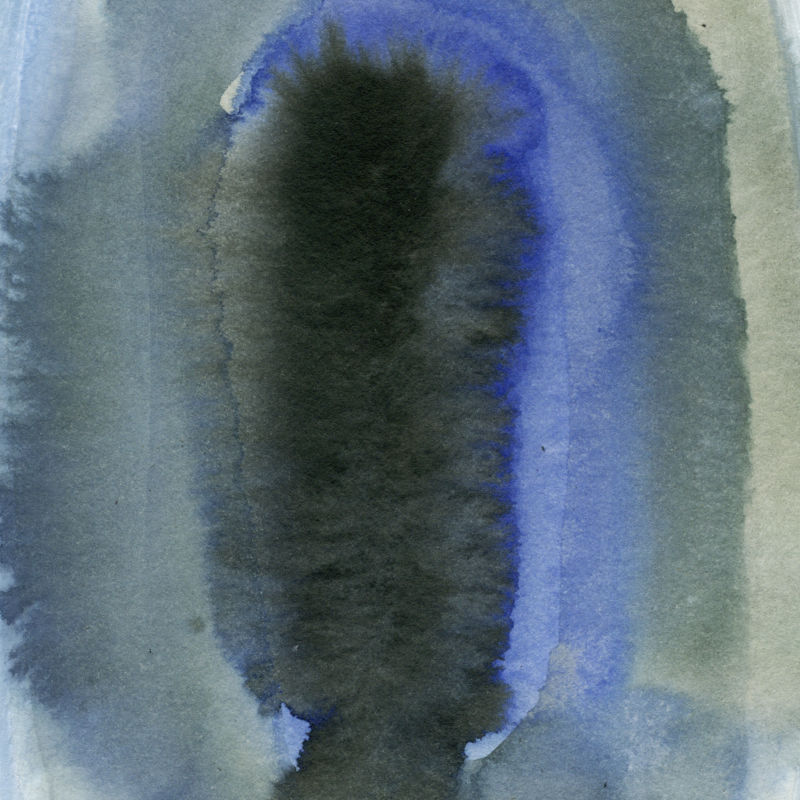 黑色和蓝色水彩画的背景