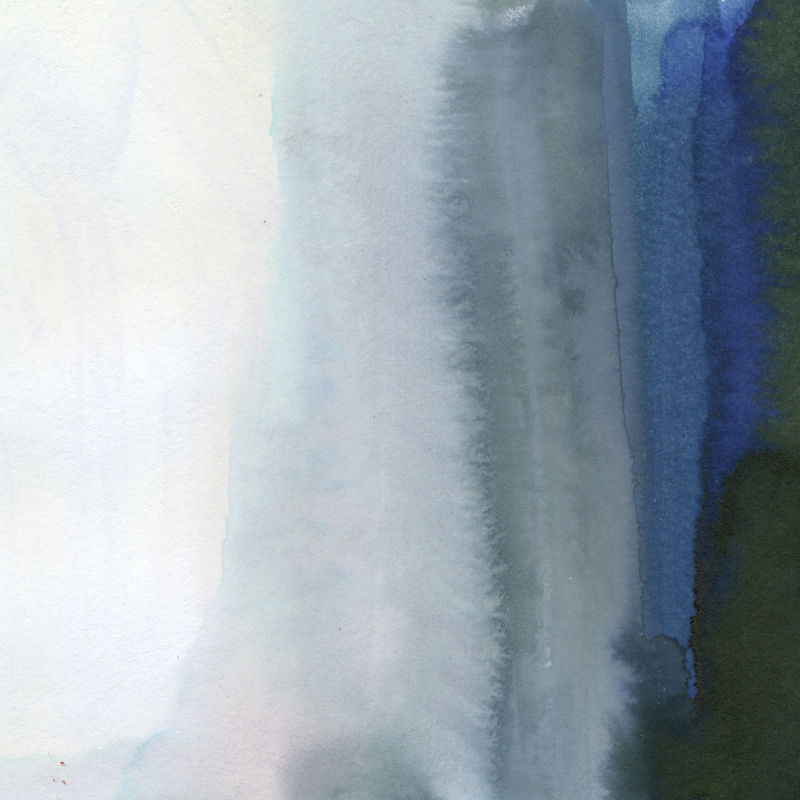 蓝色渐变水彩画的背景