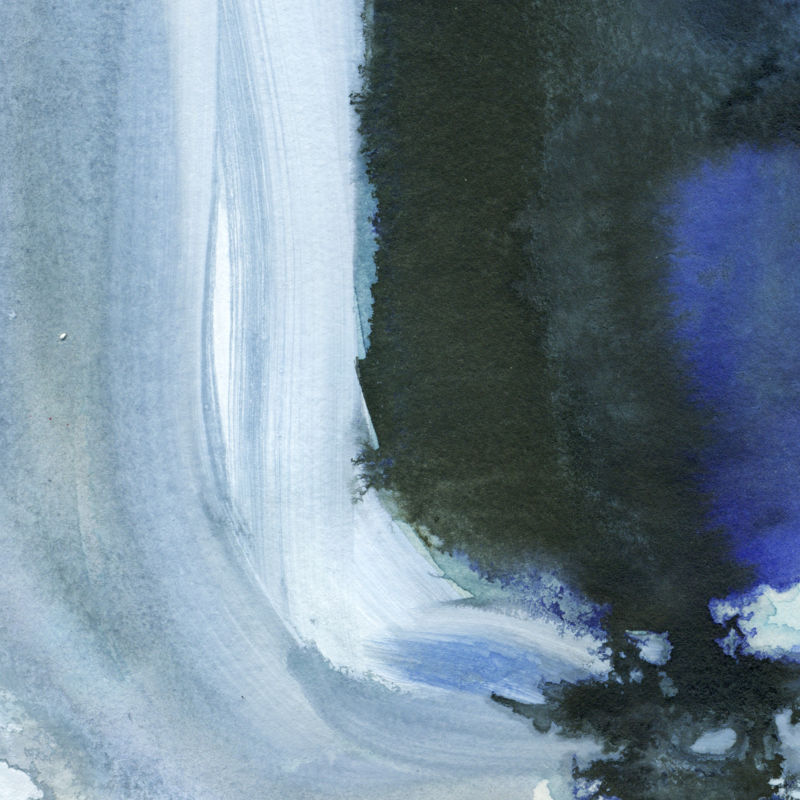 瀑布水彩画的抽象背景