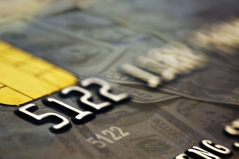 高清相机拍摄的银行卡的数字