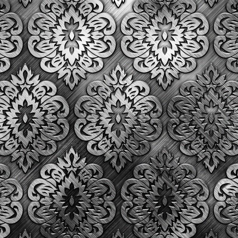 镂空花型金属背景