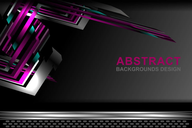 矢量紫色现代神秘抽象几何背景