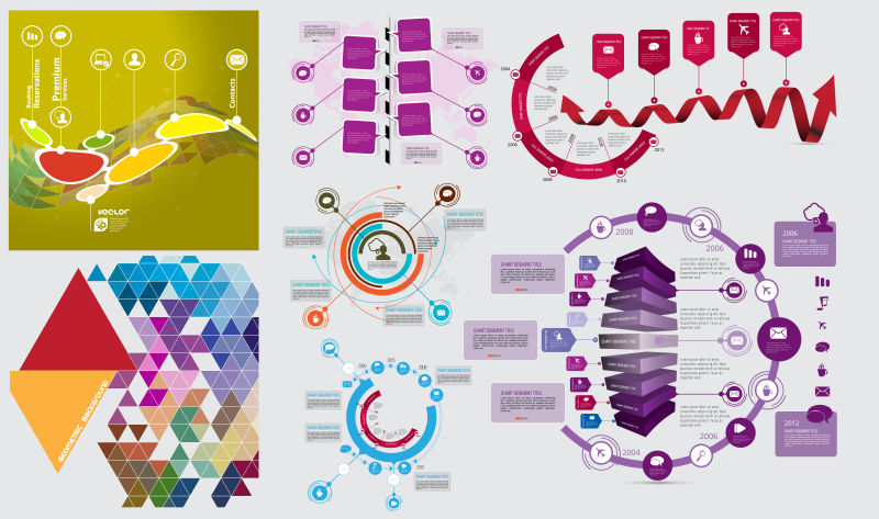 信息图表的矢量插图设计