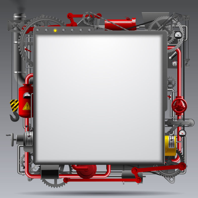 机械工业框架矢量设计