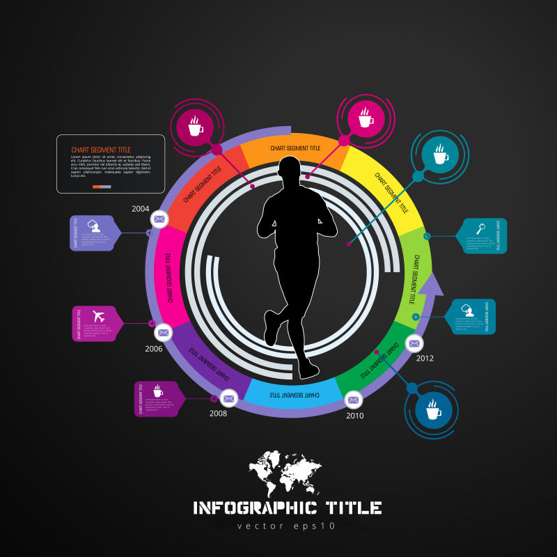 矢量彩色人物生活同居概念的信息图表设计