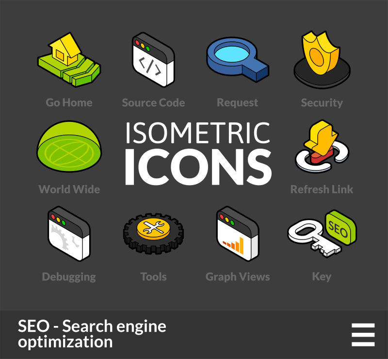 矢量的搜索引擎图标设计