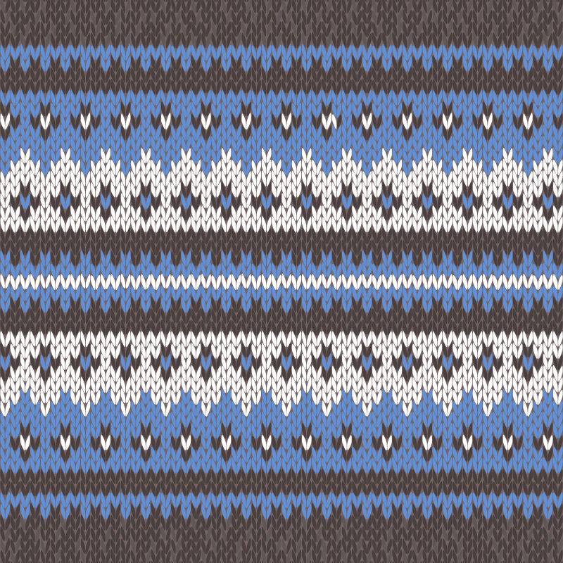 创意矢量蓝白灰针织无缝背景