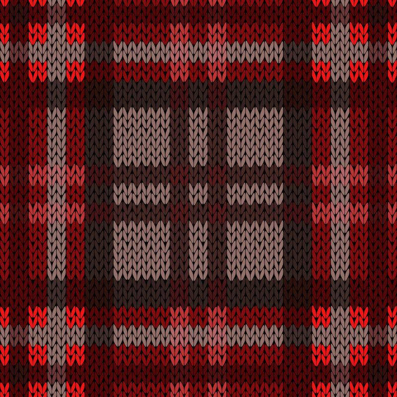 创意矢量深红色针织无缝纹理背景