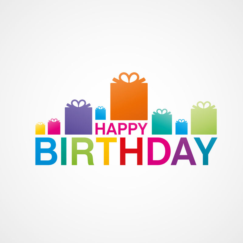 矢量的生日插图设计