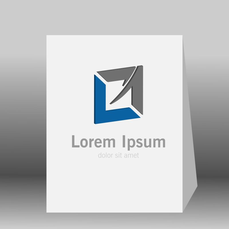 广场的矢量3D标志