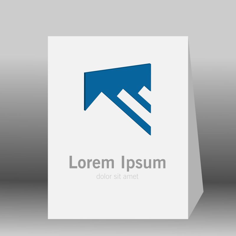 山形图案标志矢量