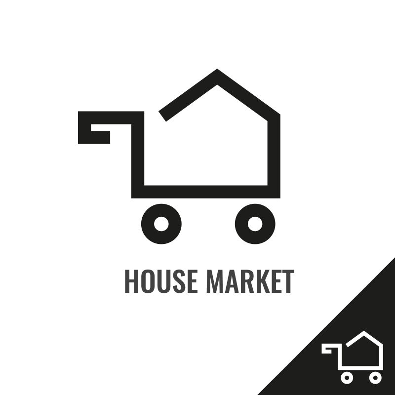 房屋图标矢量设计