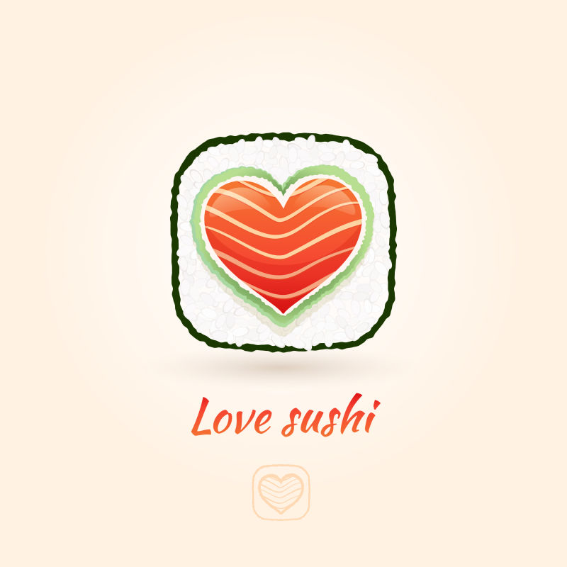 Любовь и ролл. Sushi Love логотип. Иконки люблю суши. Суши любовь. Ролл сердечко рисунок.