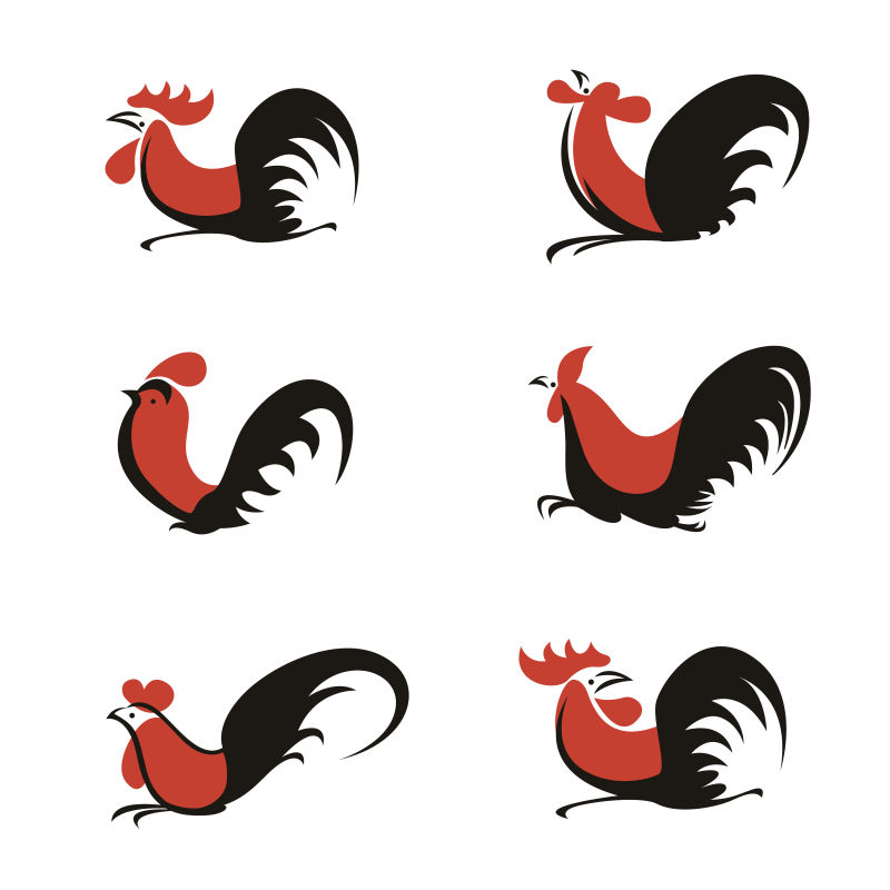 矢量的公鸡标志