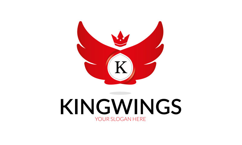 矢量王者之翼概念的标志设计