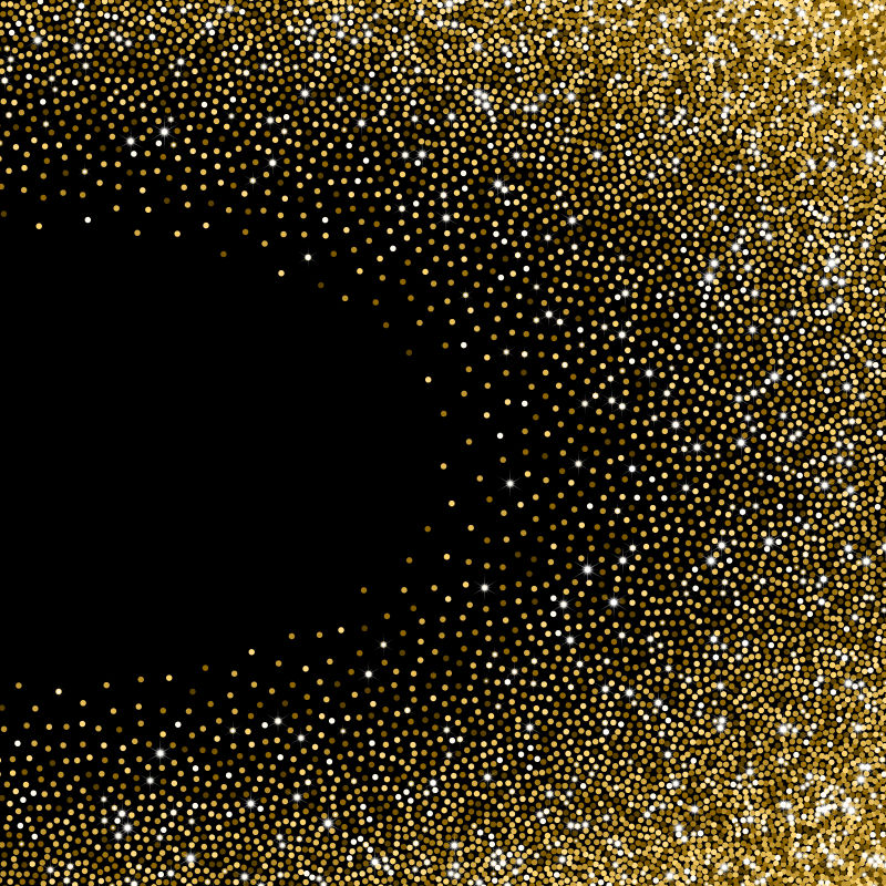 矢量的金色发光圆点背景