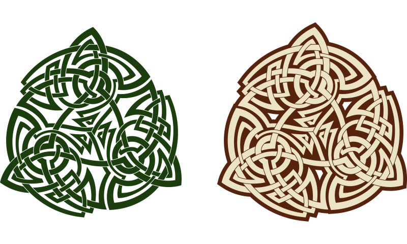 抽象的个性纹身矢量插图