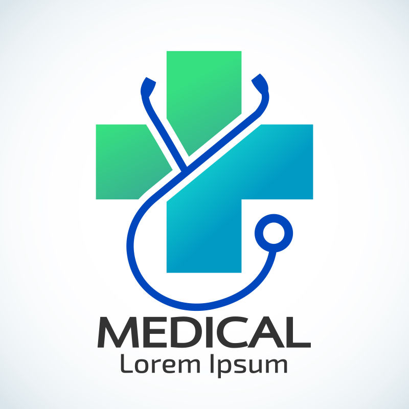 矢量的医疗logo的设计插图