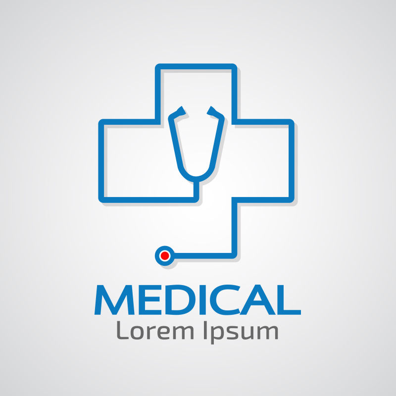 矢量线型医疗logo设计
