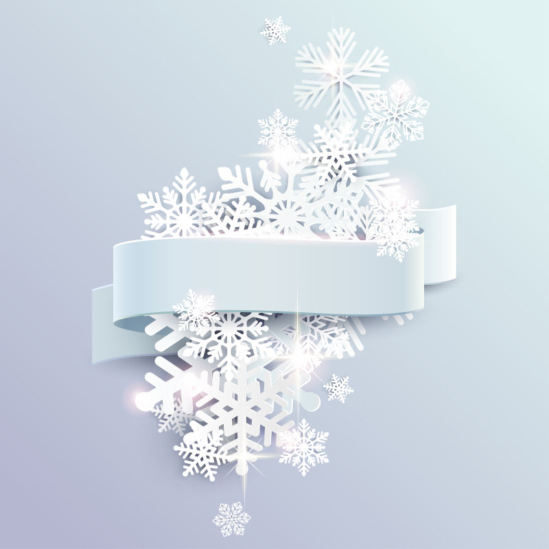 雪花图案矢量背景