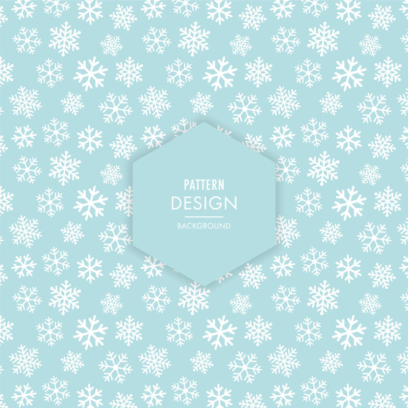 矢量圣诞雪花背景设计