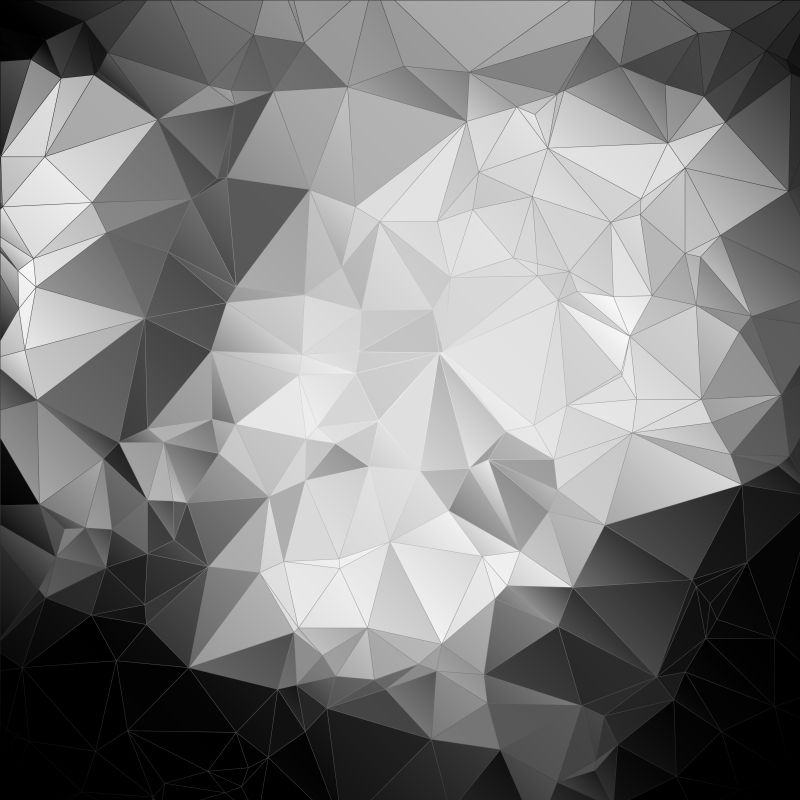 矢量黑白的立体三角背景