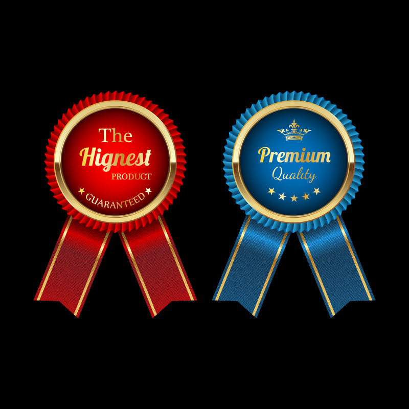 矢量优质产品概念标签设计