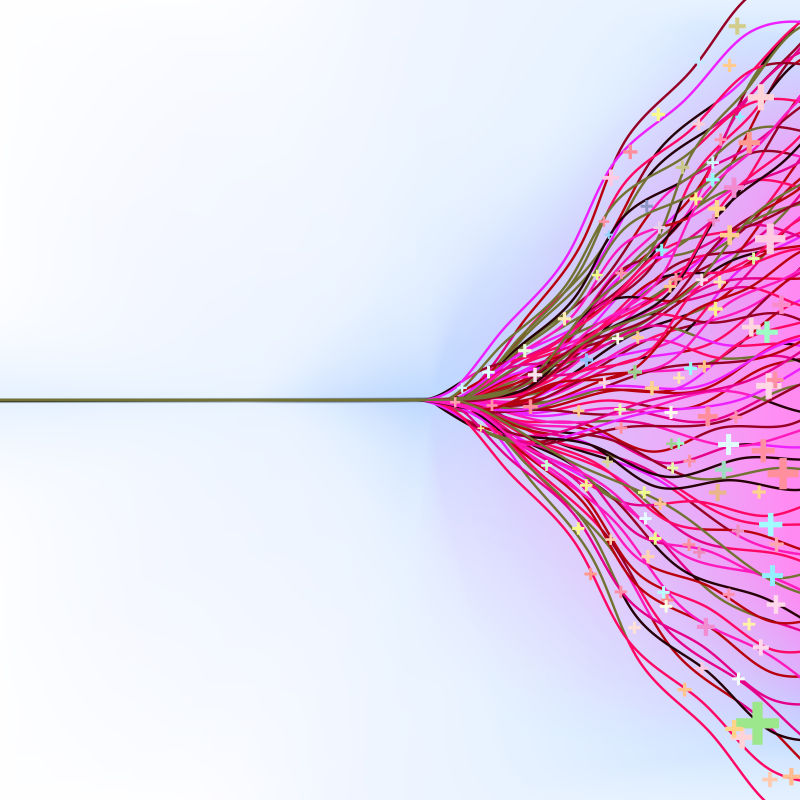 炫彩的线条矢量设计