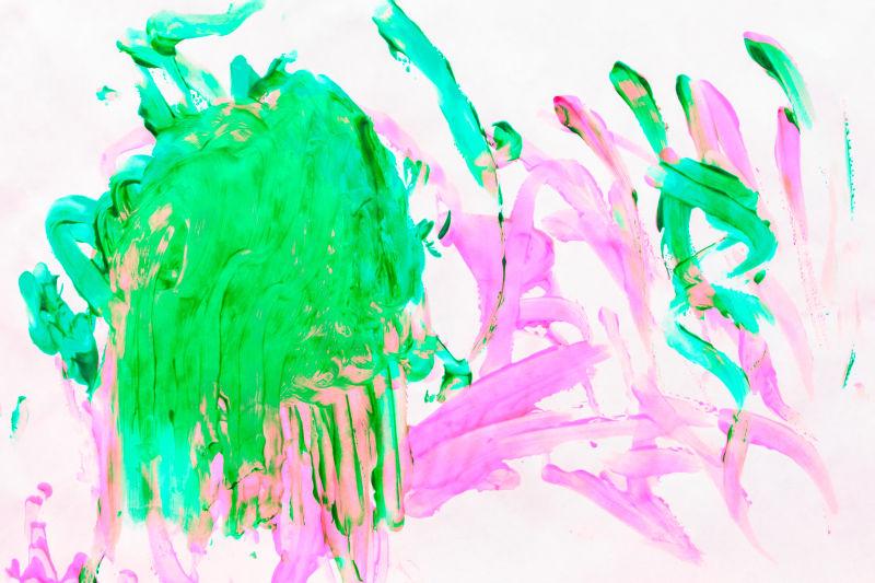 五彩缤纷的油画背景