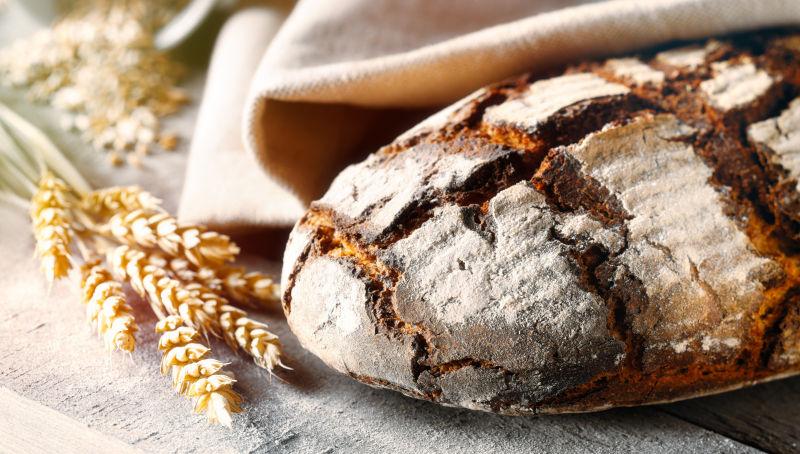 小麦自制的烤面包