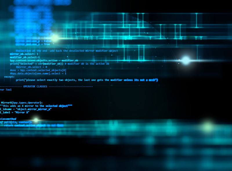 软件开发者和计算机脚本的编程代码抽象技术的背景