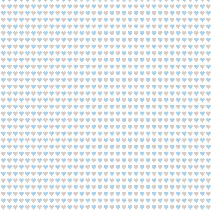 无缝式爱心印花