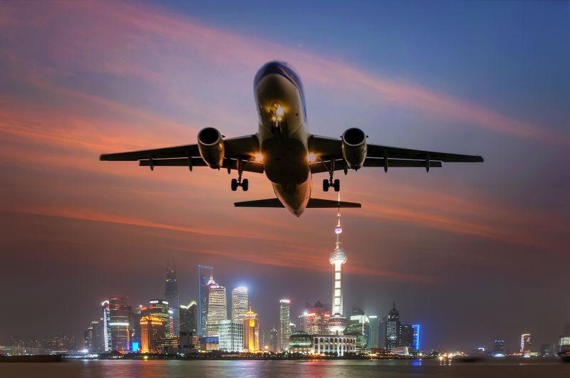 上海天际线的背景