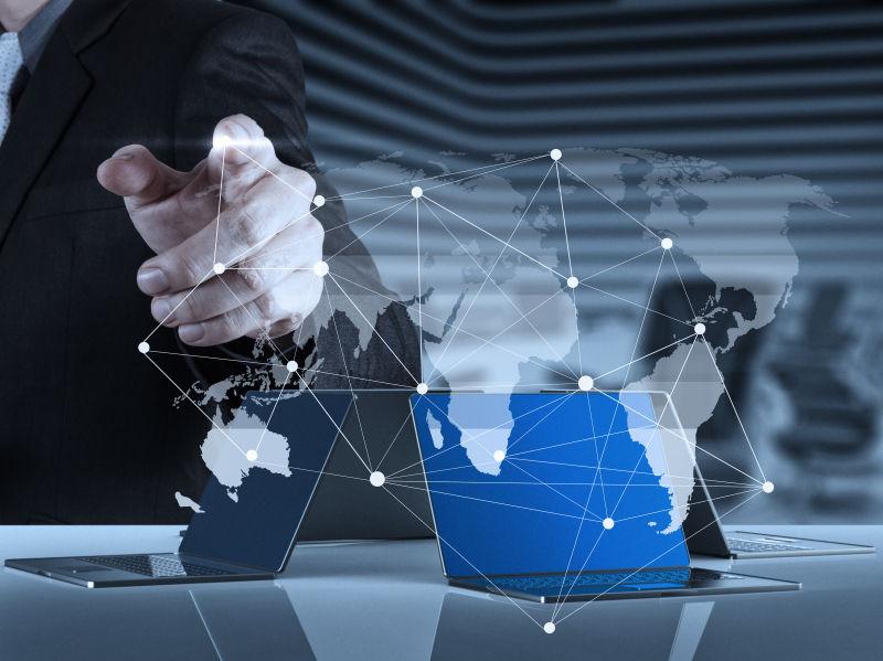 商人展示社会网络结构