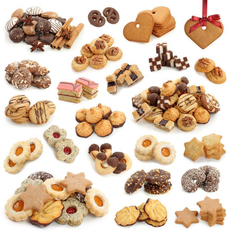 各种饼干和蛋糕