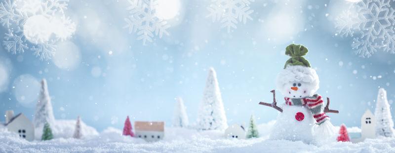 雪人圣诞卡