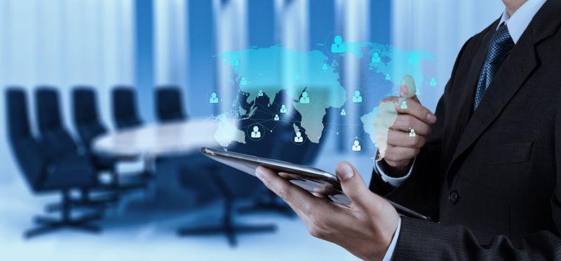 商人利用新的现代计算机展示社会网络结构