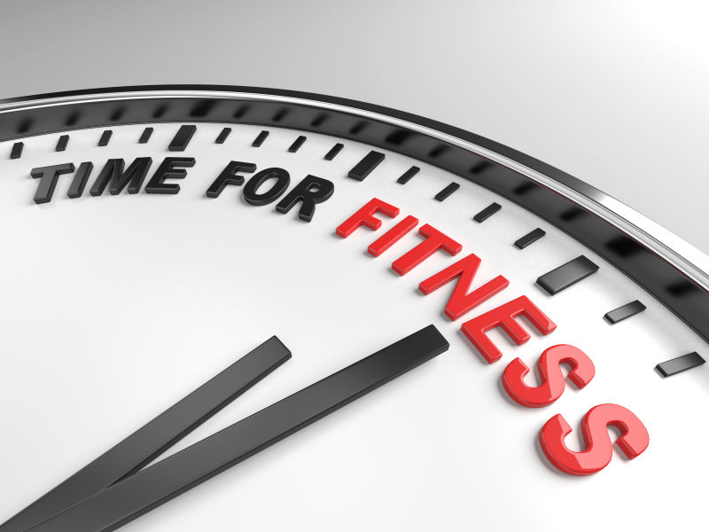 健身时间概念