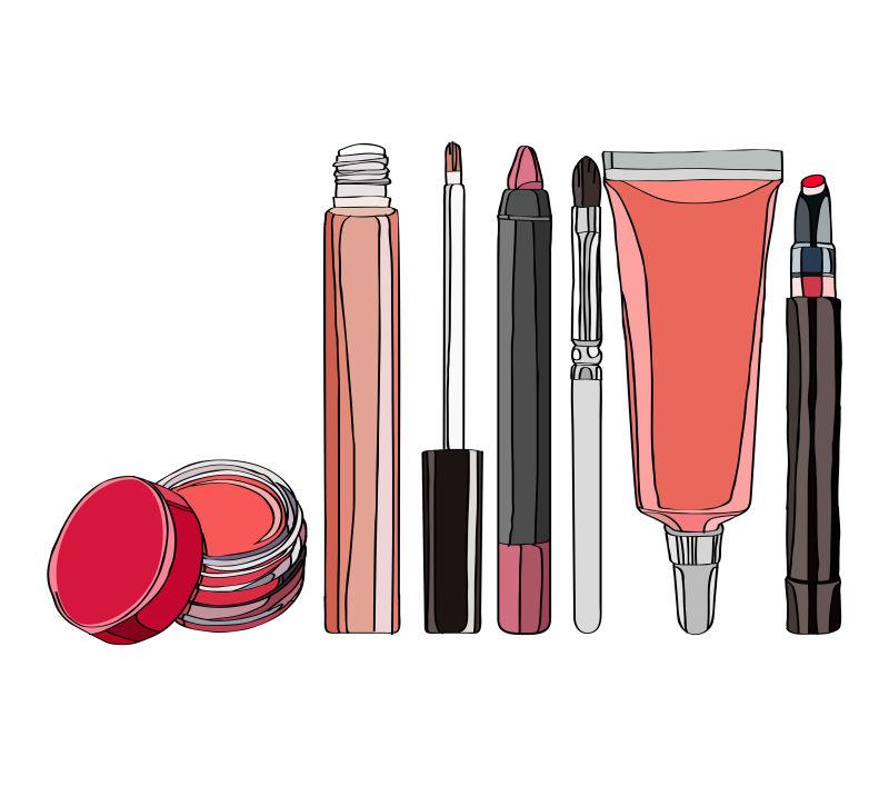 各种各样的女性化妆品