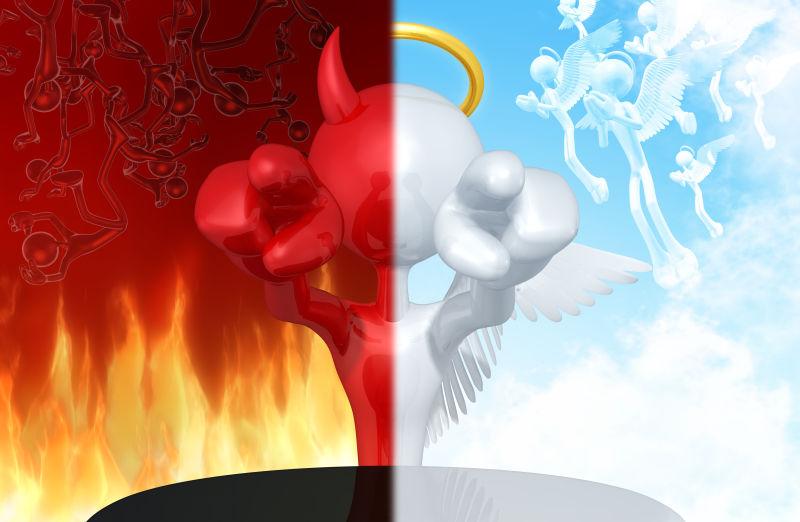 正确选择还是错误选择3D插图